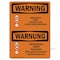 Signmission Safety Sign, OSHA WARNING, 7" Height, Renovation Work Contains Lead, Landscape, D-L-12797 OS-WS-D-710-L-12797 - alternate 1